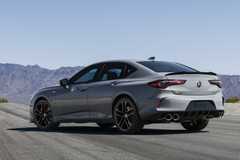 Rear 3/4 shot of a 2024 Acura TLX Type S