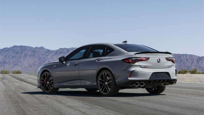 Rear 3/4 shot of a 2024 Acura TLX Type S