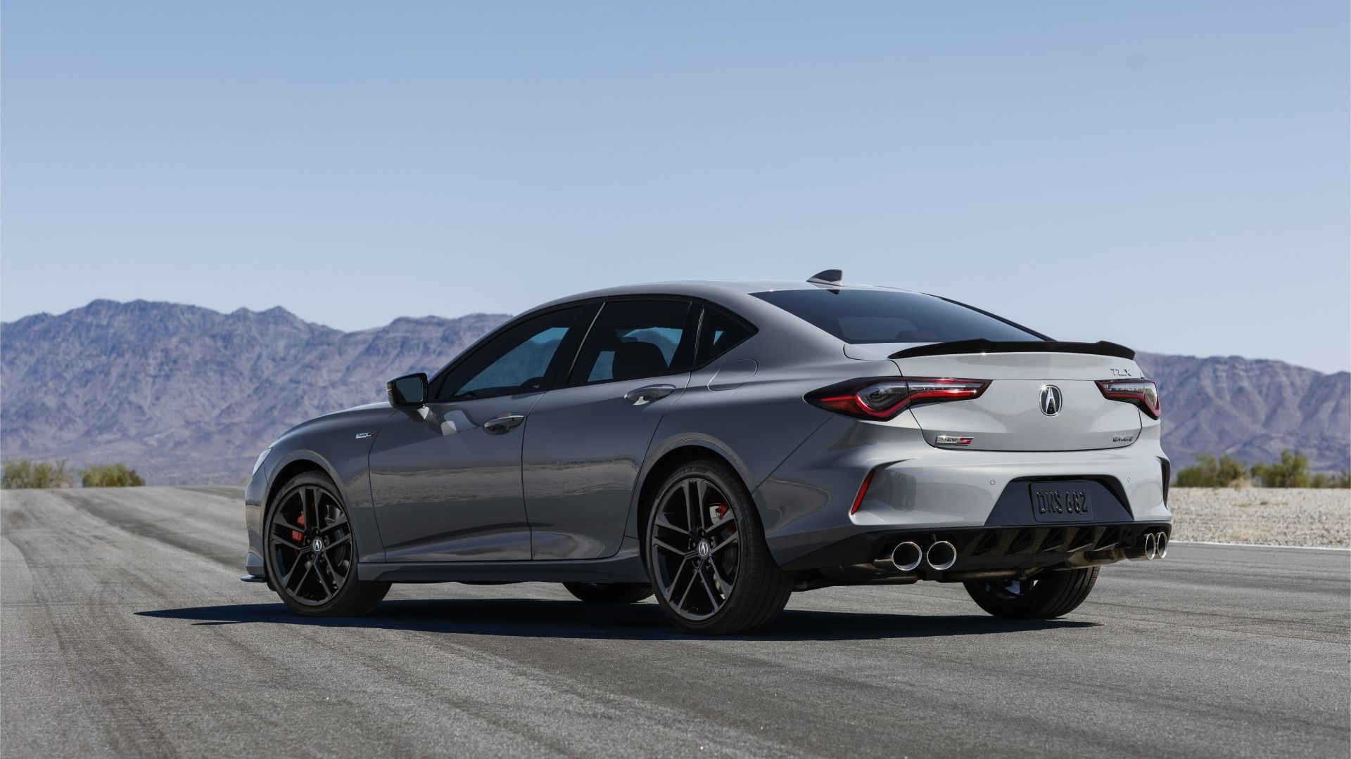 Rear 3/4 shot of a 2024 Acura TLX Type S