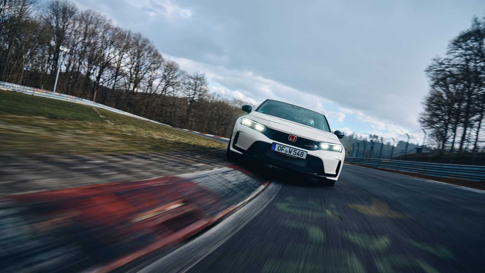 Head-on shot of a 2023 Honda Civic Type R