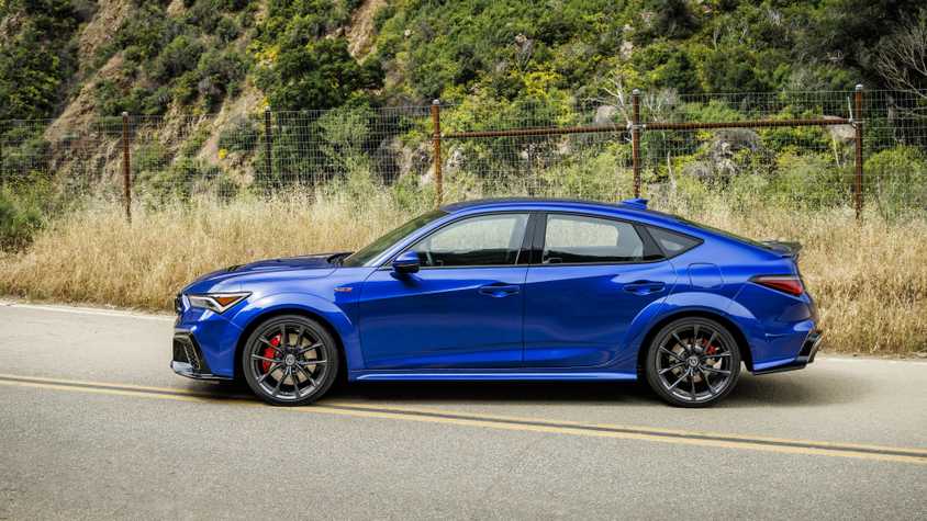 Side profile shot of a 2024 Acura Integra Type S