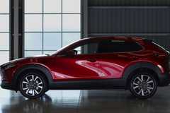 Side profile of a 2023 Mazda CX-30 