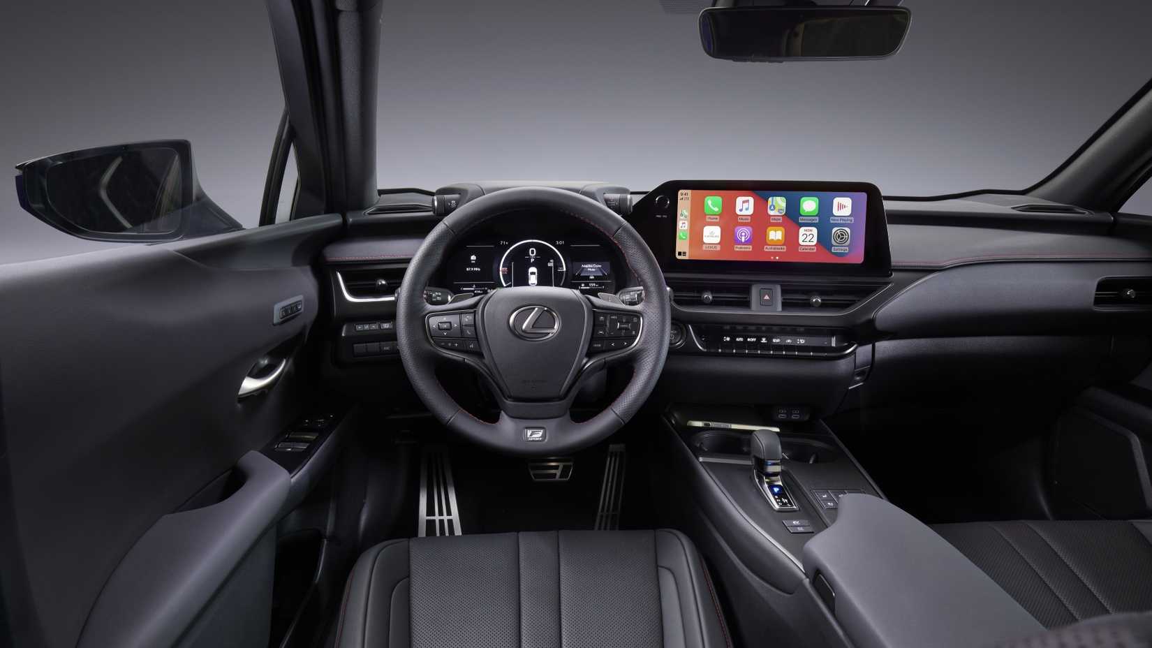 Interior shot of the dashboard in a 2025 Lexus UX