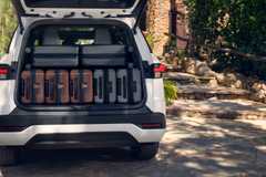 Shot of the trunk of a 2025 Lexus TX full of luggage