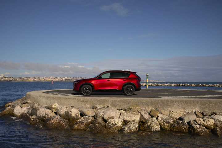 Side profile shot of a 2026 Mazda CX-5 