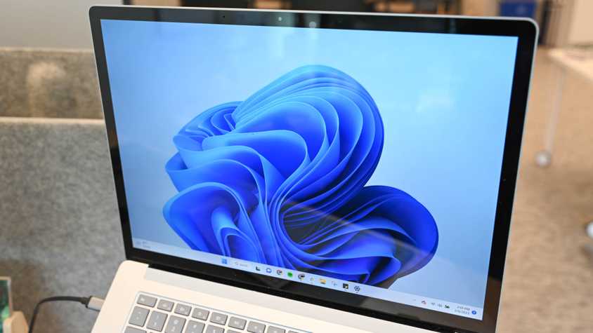 Laptop running Windows