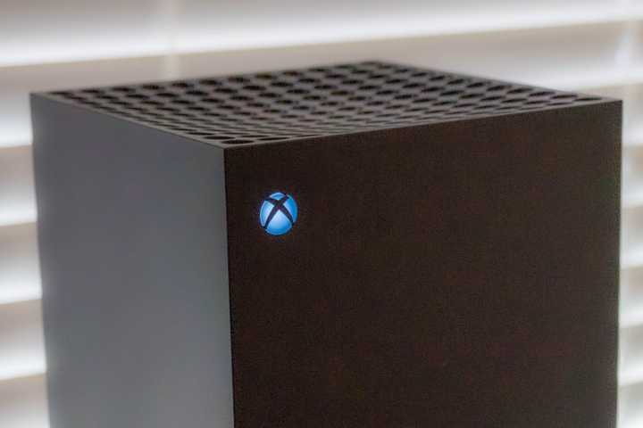 Xbox Series X logo closeup