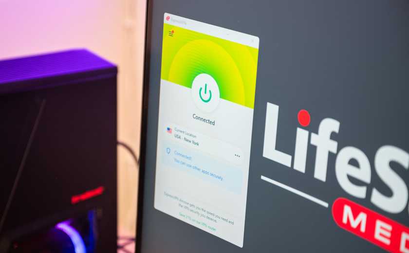 ExpressVPN running on a Windows 11-powered gaming PC