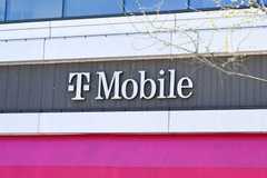 Signage outside of a T-Mobile retail location.