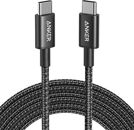 Anker USB C Cable 100W 10ft, New Nylon USB C to USB C Cable