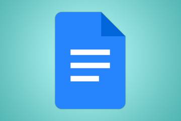 Google Docs logo.