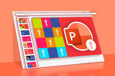 A PowerPoint presentation with some accessibility icons.