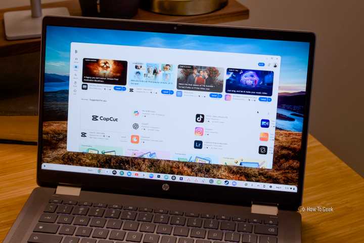 The Google Play Store open on a Chromebook.