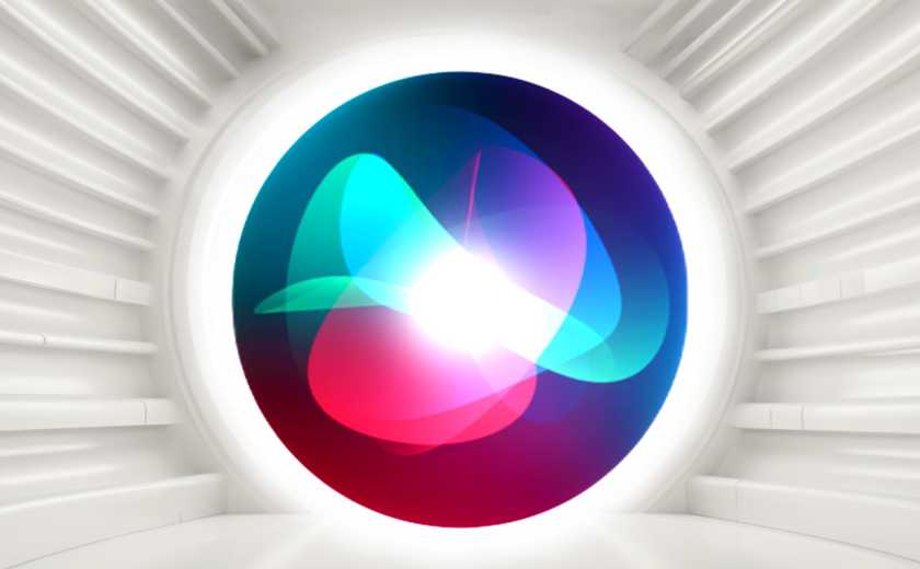 Apple Siri icon on a white background.