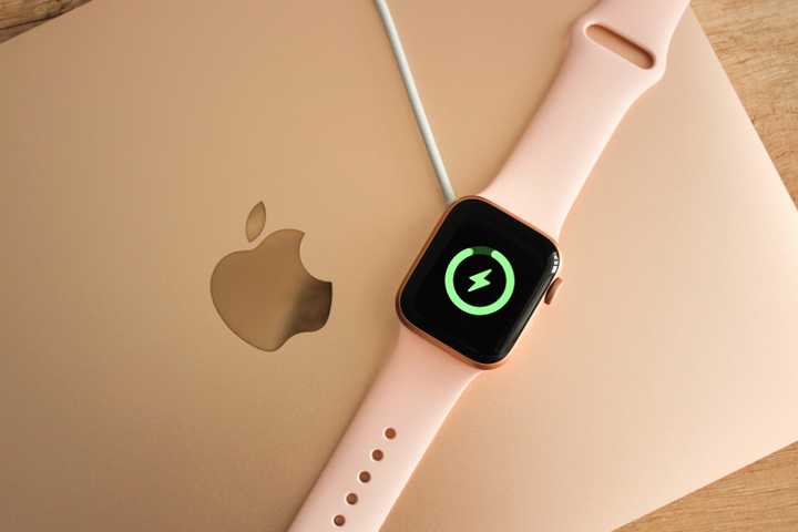Apple Watch on a MacBook Air.