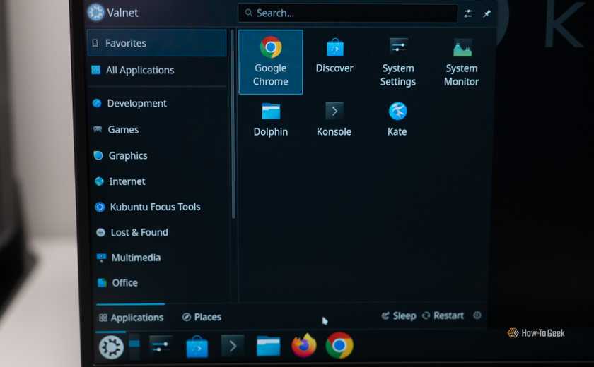 Applications on the Kubuntu Focus Ir16 (Gen 2) Linux laptop.