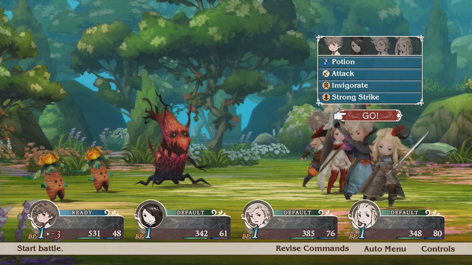 A screenshot from the game Bravely Default Flying Fairy HD Remaster.