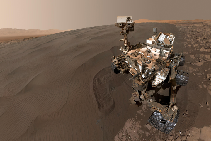 The Curiosity Rover on Mars