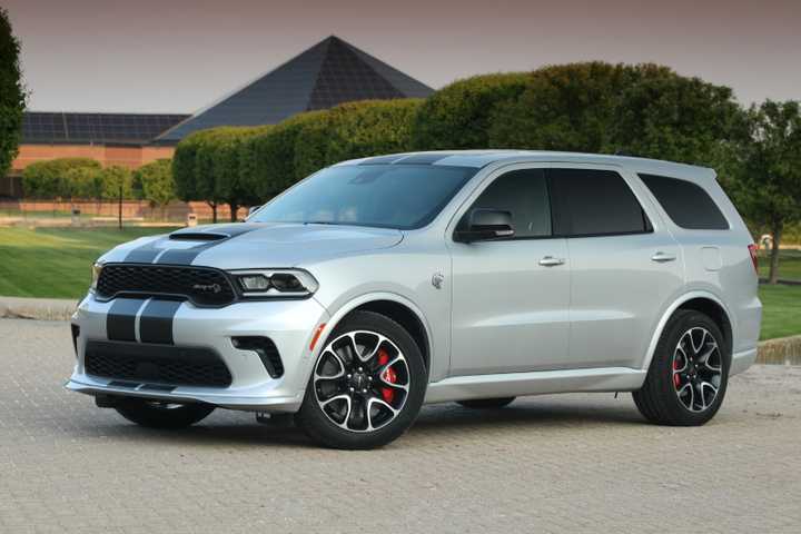 Front 3/4 shot of a 2024 Dodge Durango SRT Hellcat