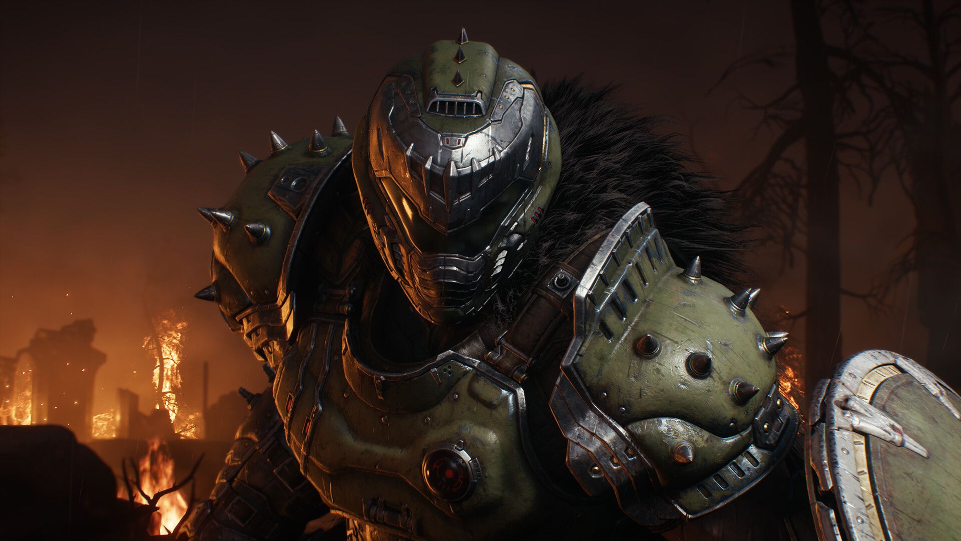 A screenshot from the game DOOM: The Dark Ages