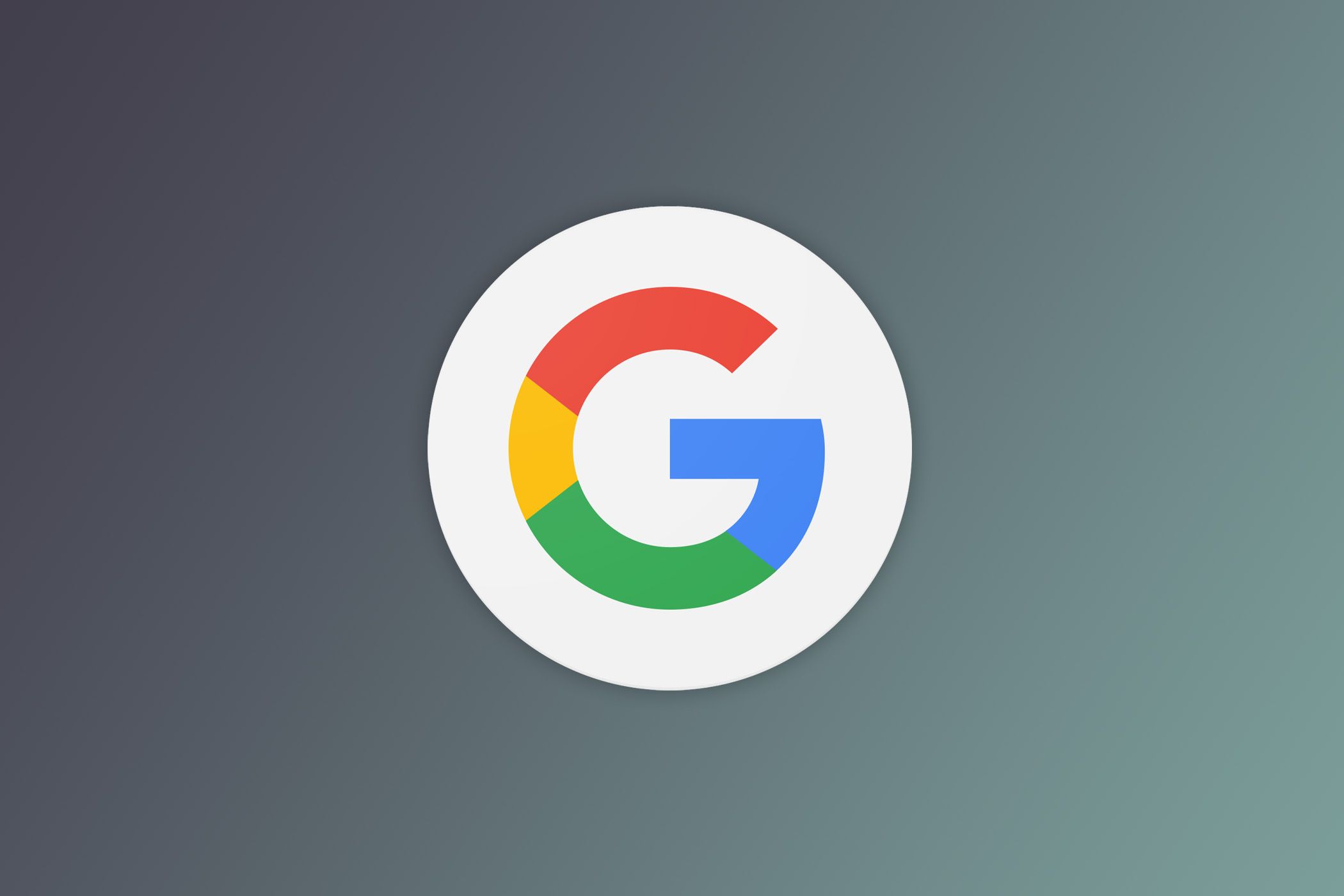Google logo next to a plain background.