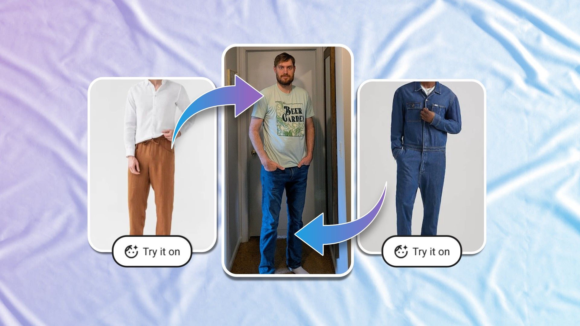 Trying on clothes with Google AI.
