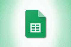 Google Sheets Icon on Green Background Hero