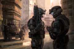 Halo 3: ODST promotional concept artwork.