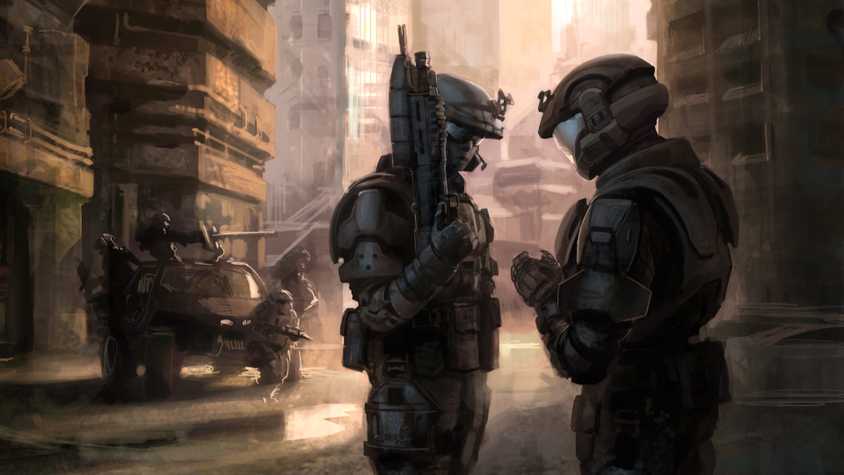 Halo 3: ODST promotional concept artwork.