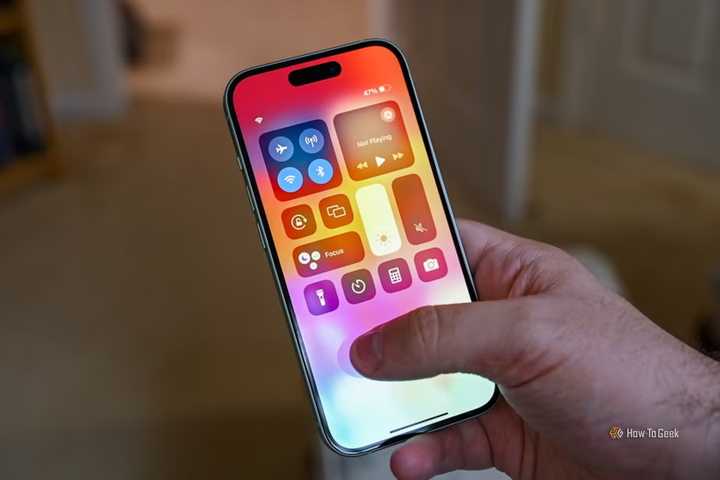 Control Center on an iPhone.