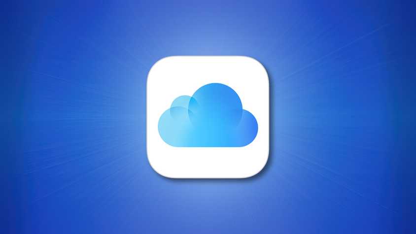 Apple iCloud Logo on blue background