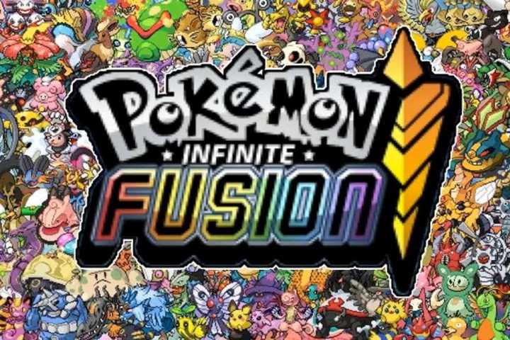 A banner featuring dozens of fused Pokémon from the ROM hack Infinite Fusion.