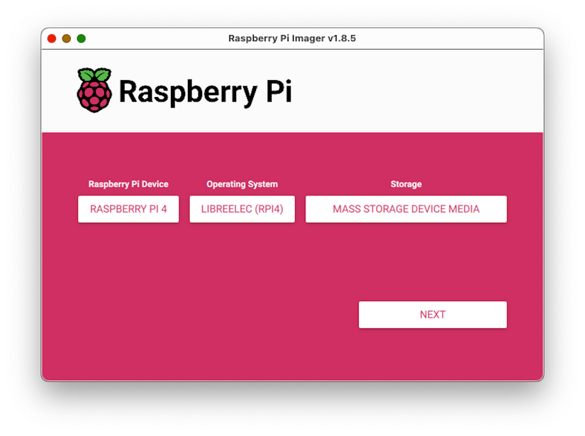 Installing LibreELEC (Kodi) on an SD card for a Raspberry Pi HTPC.