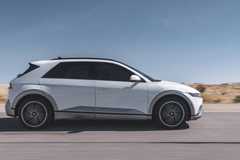 Side action shot of a 2025 Hyundai Ioniq 5