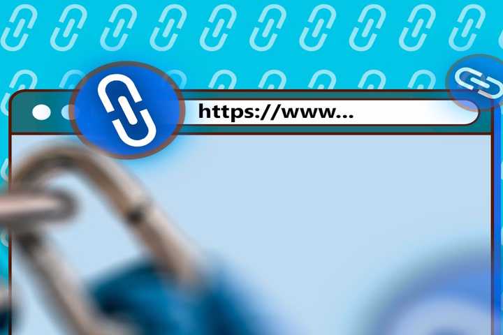 Image showing website links in a browser