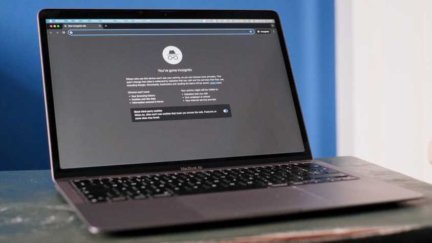 MacBook Air showing Incognito mode in Chrome.