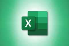 Microsoft Excel logo on a green background