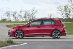 Side profile shot of a 2025 Volkswagen Golf GTI