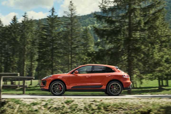 Side profile shot of a 2025 Porsche Macan