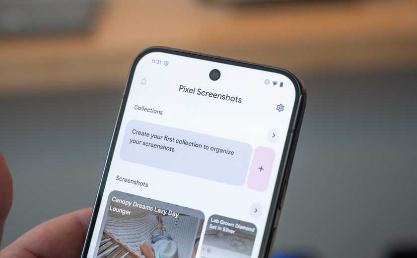 Pixel Screenshots app running on a Google Pixel 9