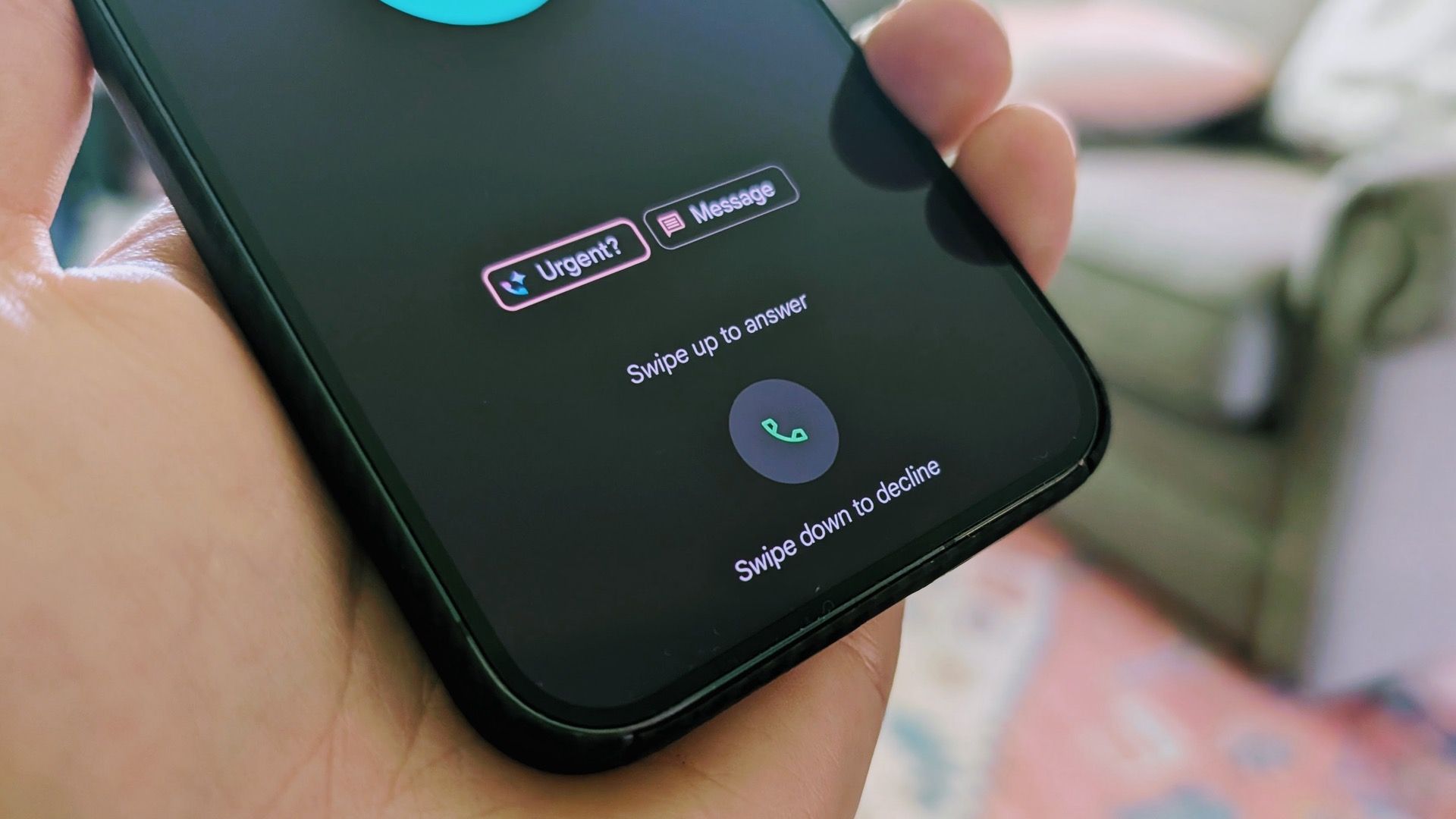 Google Pixel call screen UI