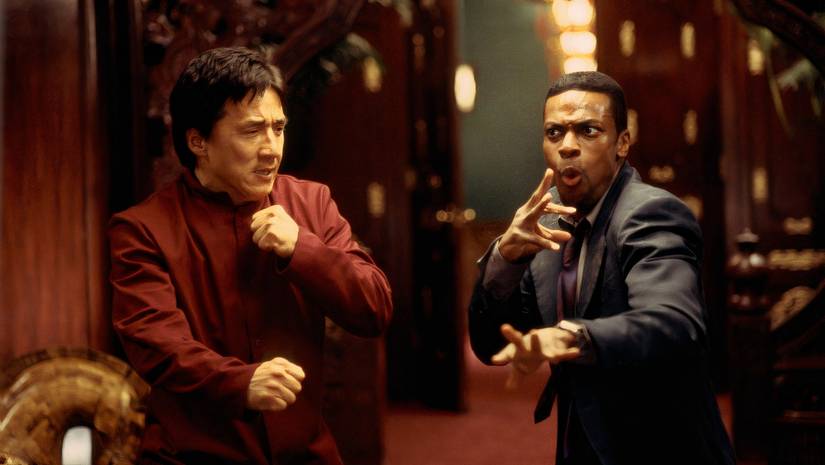 Jackie Chan and Chris Tucker in Rush Hour.