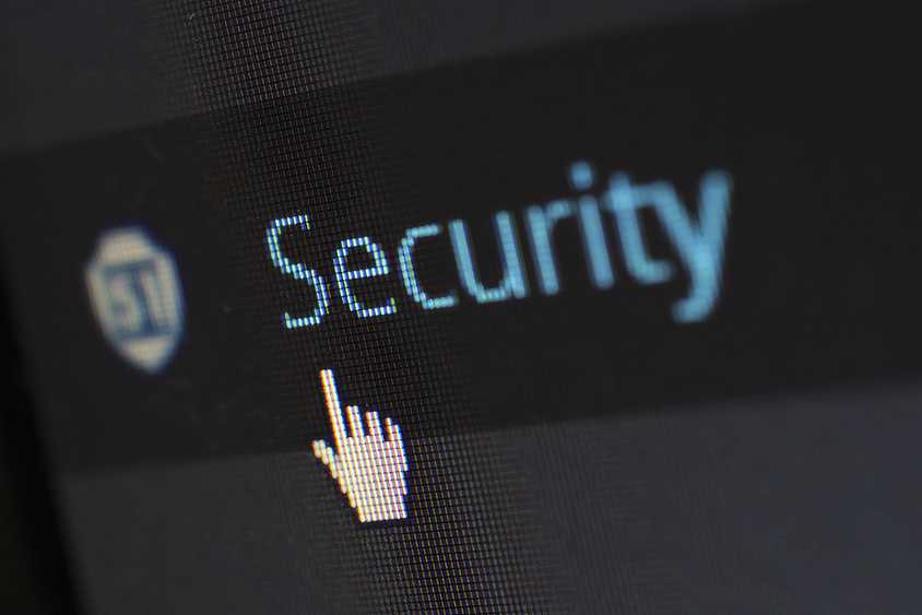Security Button on a Computer