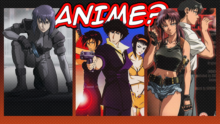 Some anime covers with 'Anime' written at the top.