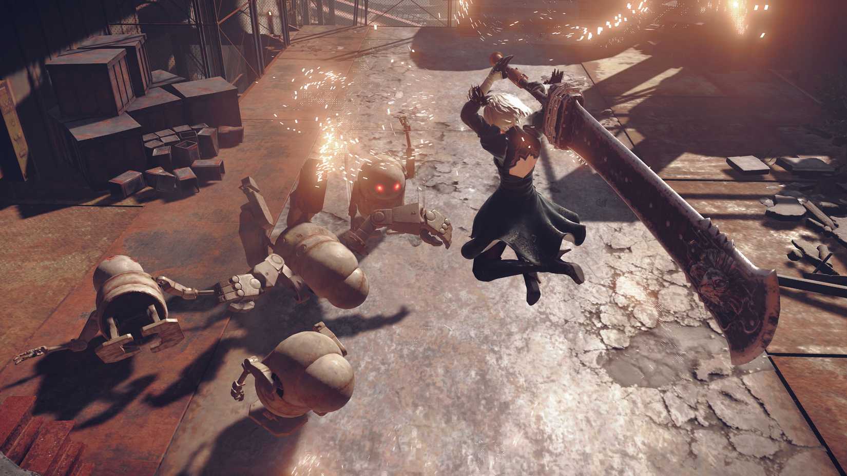 A screenshot from the game NieR: Automata.