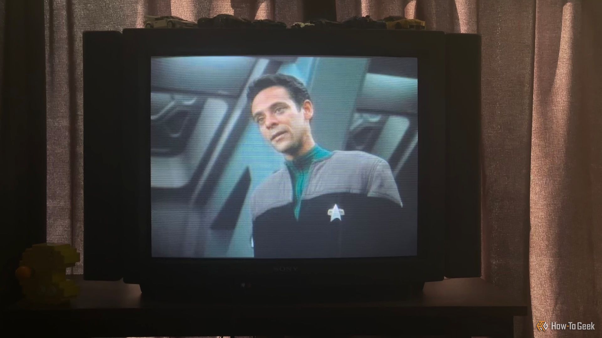 Star Trek Deep Space 9 on a CRT TV