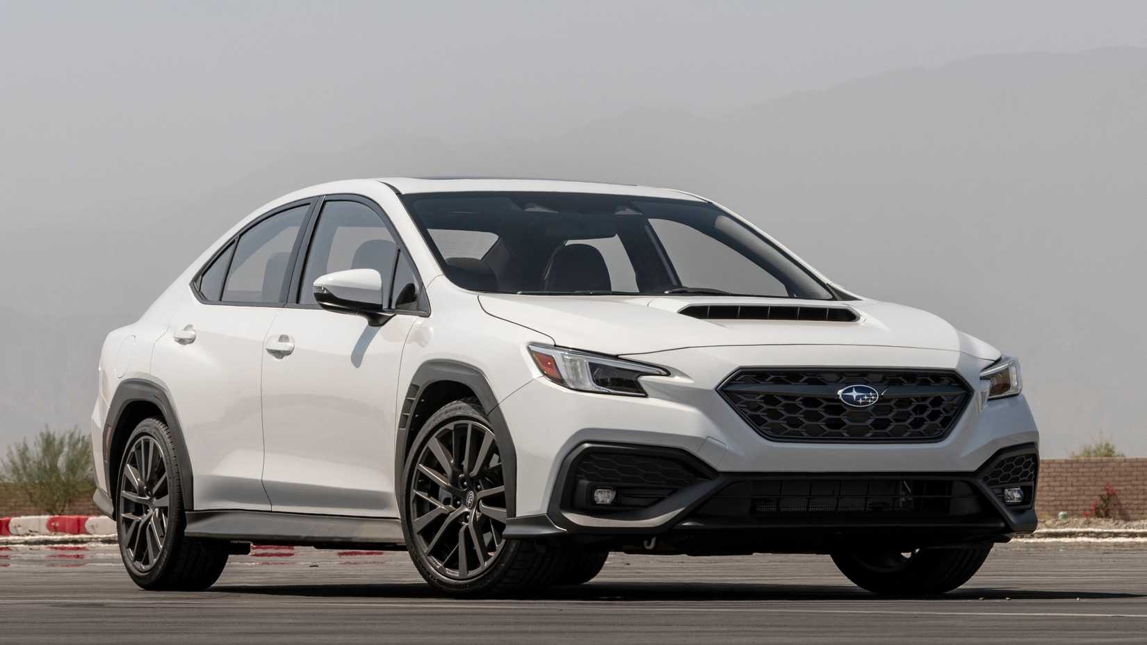 Front 3/4 shot of a 2022 Subaru WRX