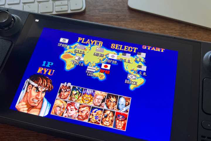 Super Street Fighter II Turbo on a Steam Deck.-1