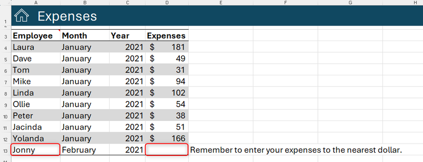 The IFS function is used in Excel to show or hide an instruction depending on whether other cells contain certain values.