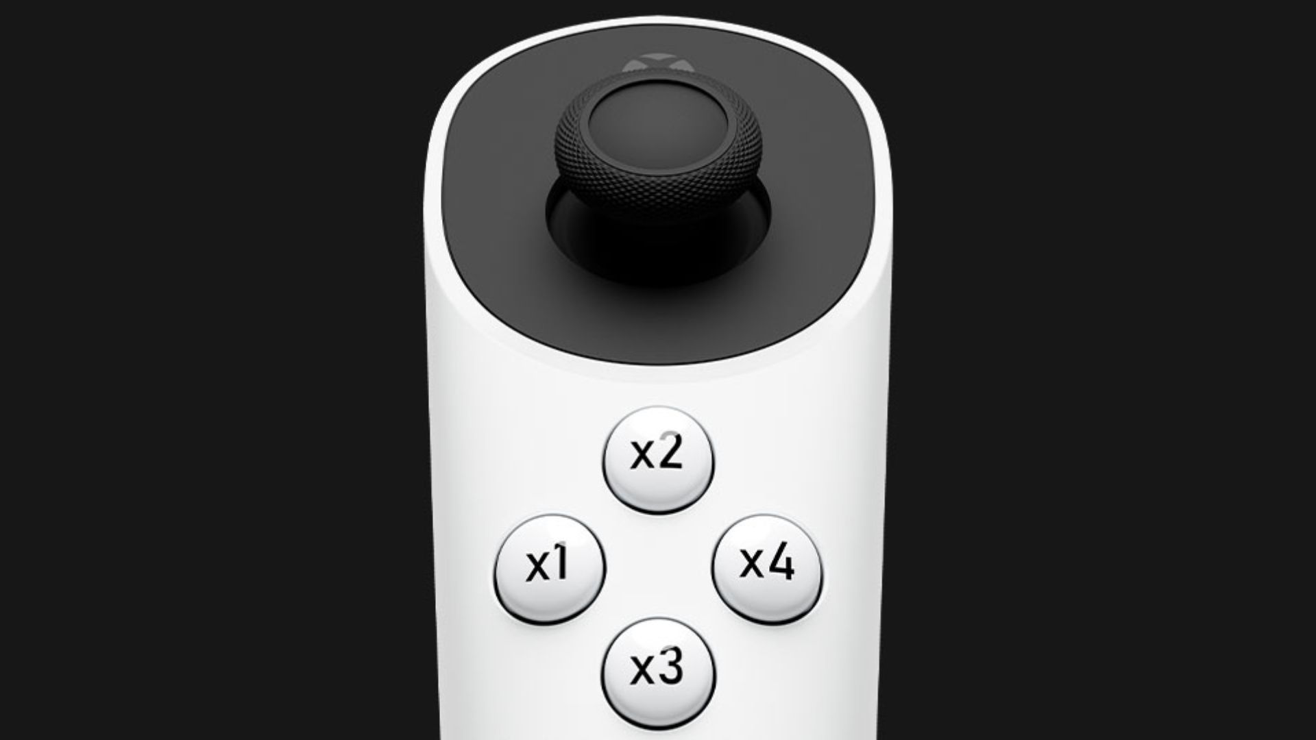 The top of the Xbox adaptive Joystick.